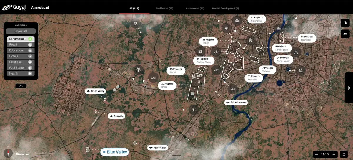 Blue Valley Vista360 map