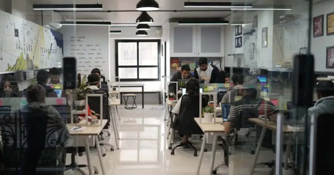 The Ahmedabad studio, mid-sprint